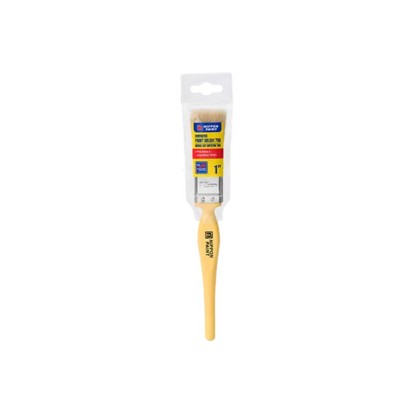 Nippon Paint 1-inch synthetic paint brush, designed for precision and smooth application, packaged for easy storage. Ideal for various painting projects.