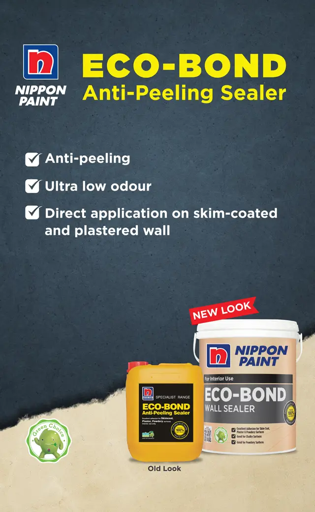 Nippon Paint Eco-Bond Anti-Peeling Sealer colour card