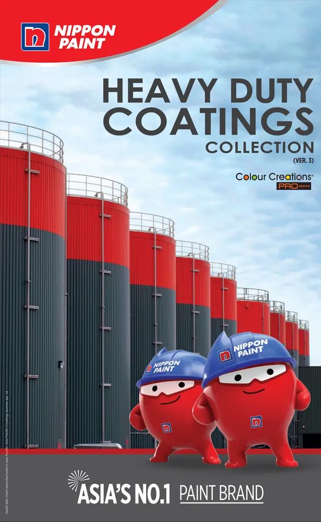 Nippon Paint Heavy Duty Coatings Collection colour card