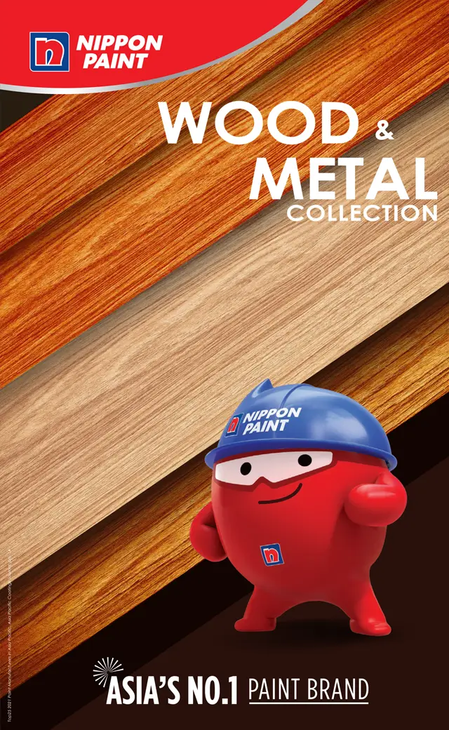 Nippon Paint Wood & Metal Collection colour card