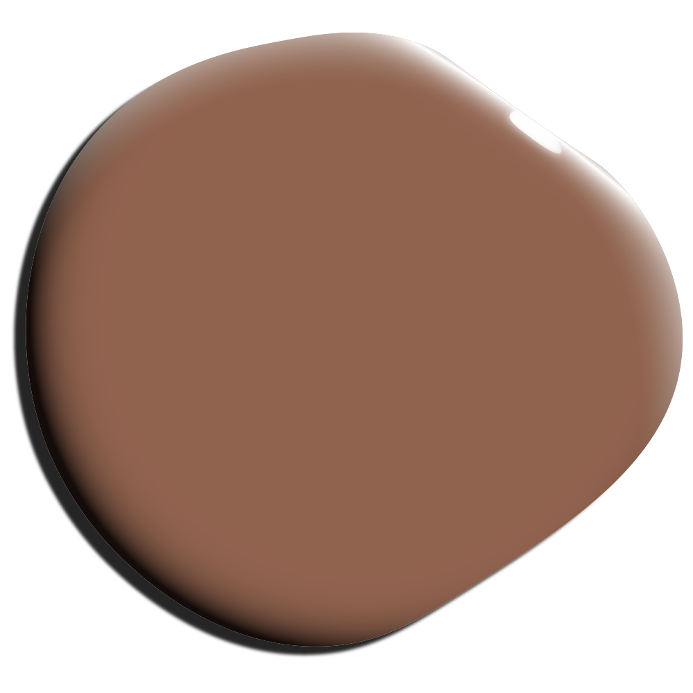 Nippon Paint brown color swatch, showcasing a rich, warm shade ideal for interior walls and furniture. Perfect for creating a cozy atmosphere in any space.