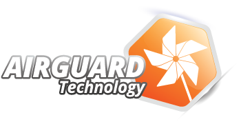 Nippon Paint AIRGUARD Technology logo featuring a stylized pinwheel design, emphasizing innovative air quality solutions for interior spaces.