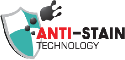 Nippon Paint Anti-Stain Technology logo featuring a shield with teal and black elements, emphasizing stain resistance and protection for surfaces.